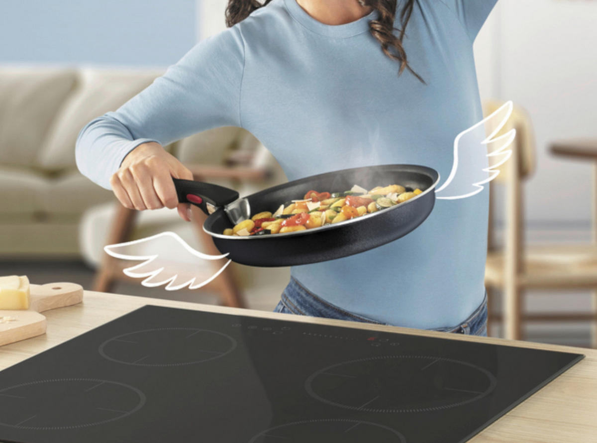 PFANNENSET Ingenio Aluminium 2-teilig  - Schwarz, Basics, Metall (24 / 28cm) - Tefal