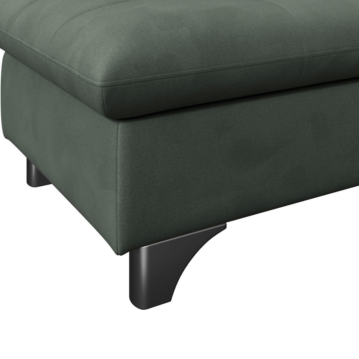 HOCKER Chenille Grün  - Chromfarben/Grün, KONVENTIONELL, Textil/Metall (108/46/108cm) - Livetastic