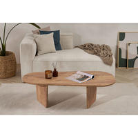 COUCHTISCH 130/65/40 cm Freiform Pinienfarben  - Pinienfarben, Design, Holzwerkstoff (130/65/40cm) - MID.YOU