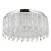 LED-DECKENLEUCHTE 58,5/26,5 cm   - Klar/Chromfarben, LIFESTYLE, Glas/Textil (58,5/26,5cm)