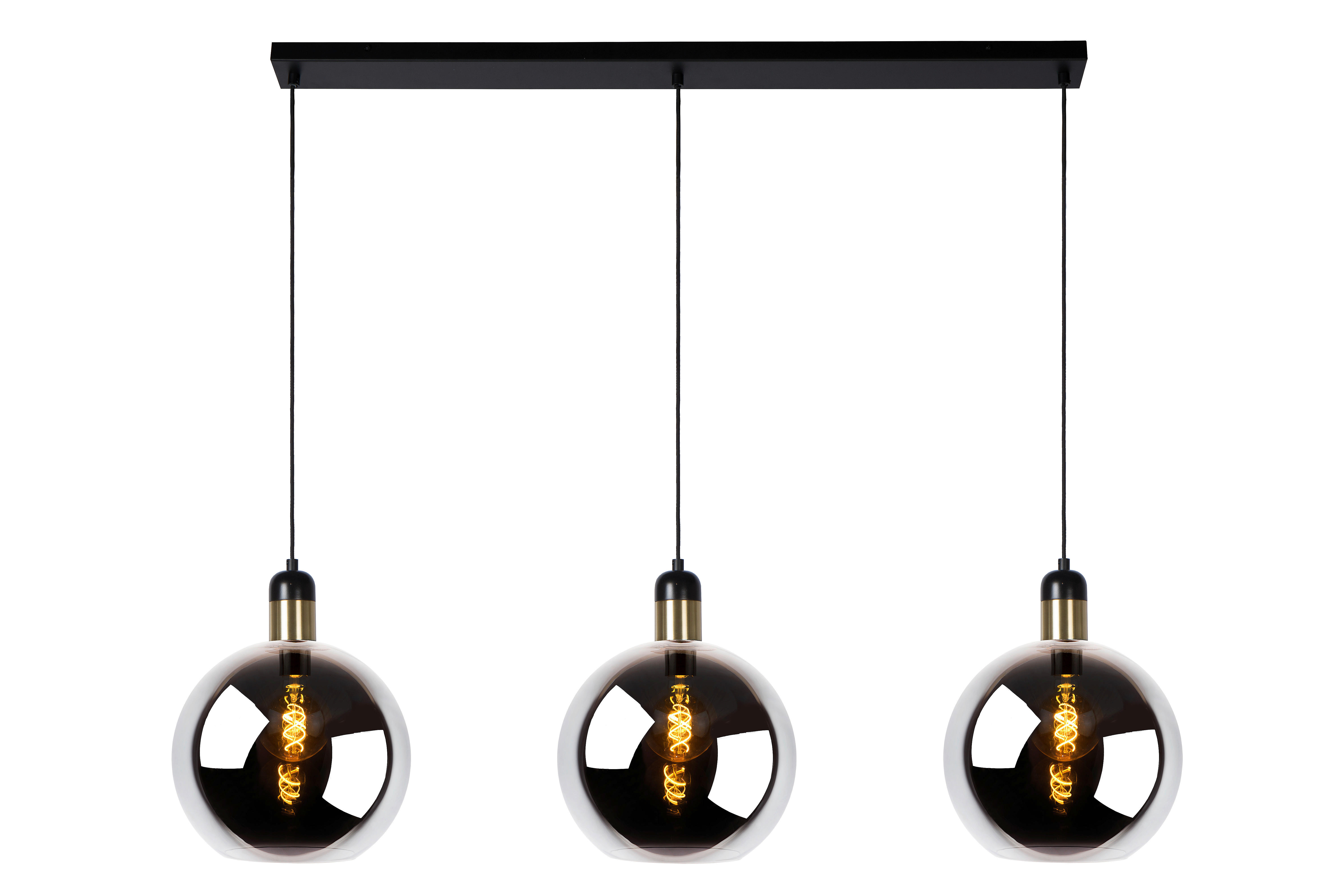 HÄNGELEUCHTE 125/28/165 cm  - Hellgrau, Design, Glas (125/28/165cm) - Lucide