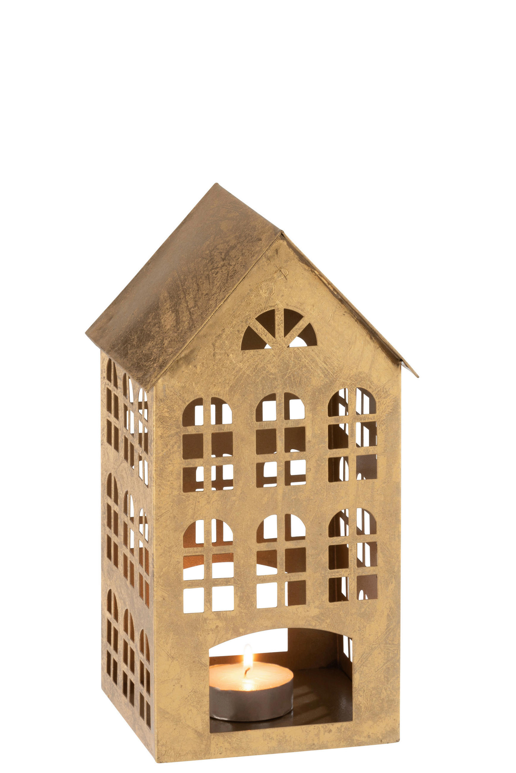 X-Mas Kerzenhalter Gold 17x32.5x17.5 cm