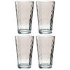 GLÄSERSET Optic 4-teilig  - Grau, Basics, Glas (9,20/15,50/9,20cm) - Leonardo