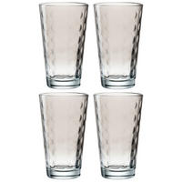 GLÄSERSET Optic 4-teilig  - Grau, Basics, Glas (9,20/15,50/9,20cm) - Leonardo