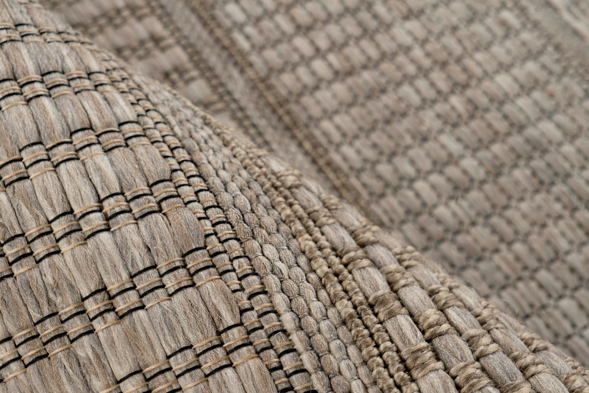 FLACHWEBETEPPICH  Wohnzimmer 120/170 cm Naturfarben rechteckig  - Naturfarben, Basics, Textil (120/170cm) - Kayoom