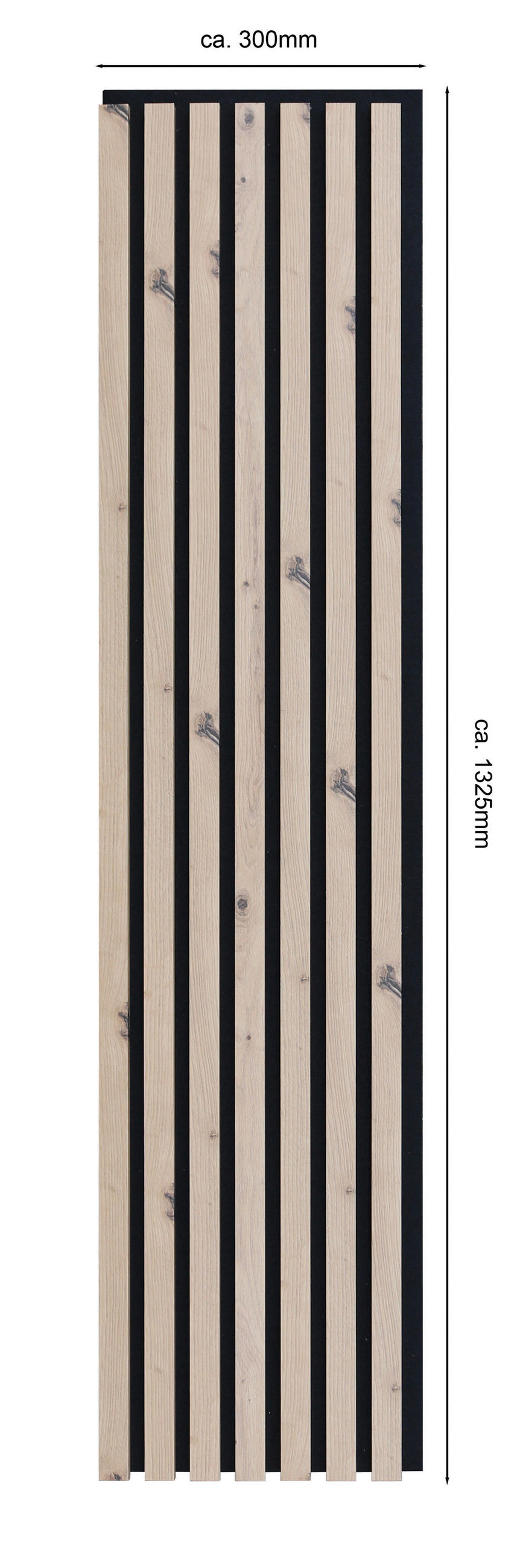 AKUSZTIKUS PANEL, 4-ES SZETT - Artisan tölgy, Design, faalapú anyag/textil (30,5/132,5/1,8cm) - Xora
