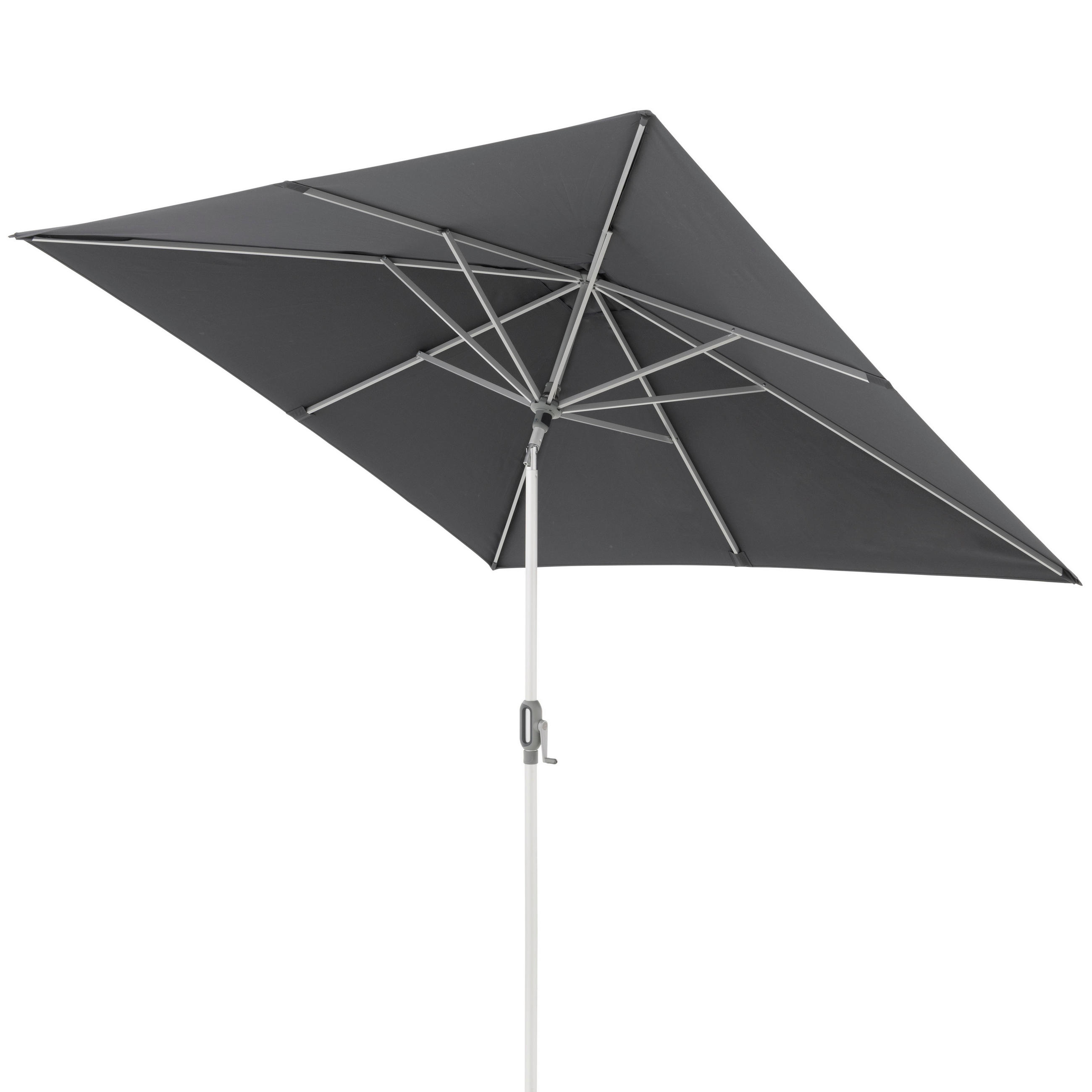 SONNENSCHIRM 240x240 cm Anthrazit  - Anthrazit/Silberfarben, KONVENTIONELL, Textil/Metall (240/240cm) - Doppler