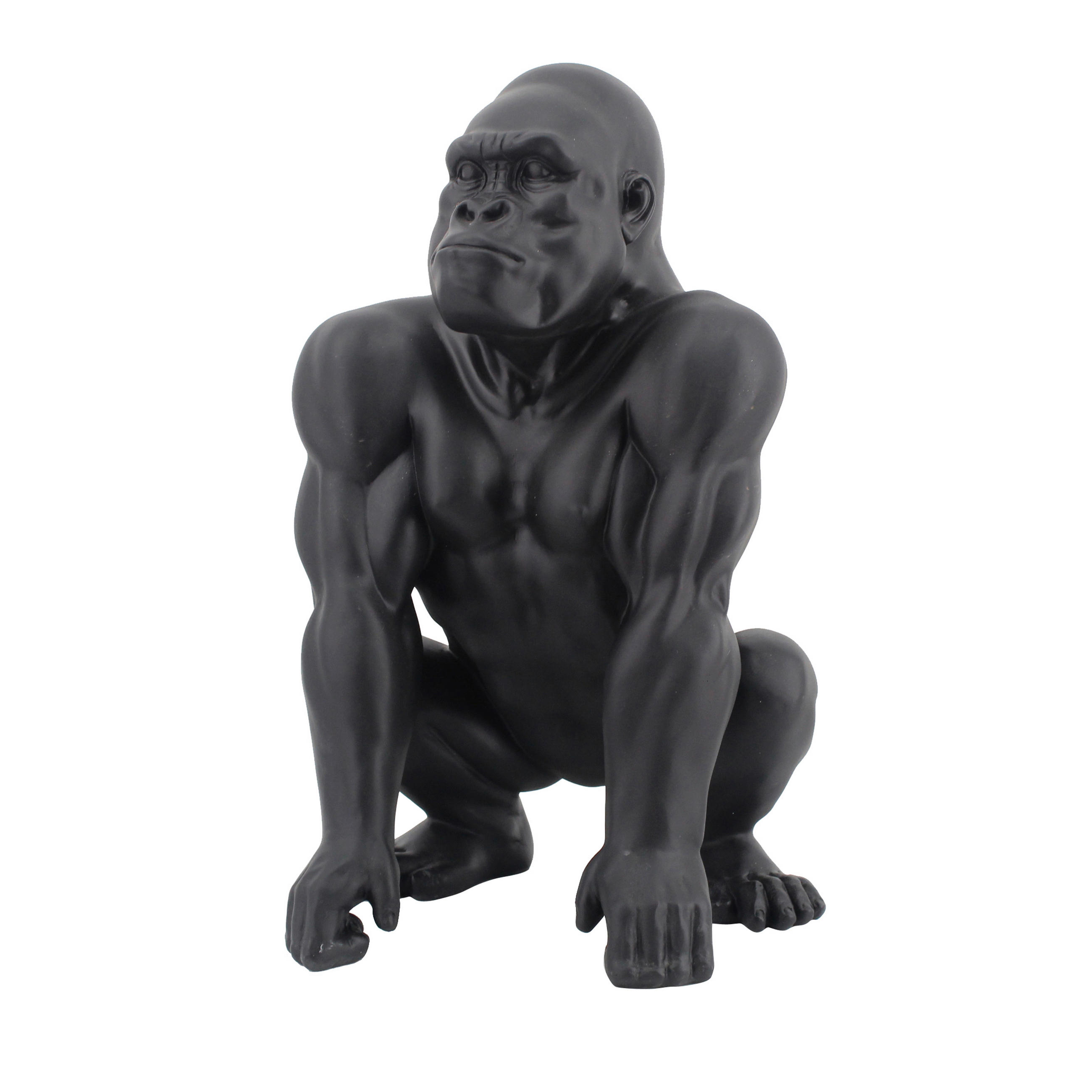 DEKORAČNÍ OPICE - černá, Basics, plast (29,5/45/28cm) - Ambia Home