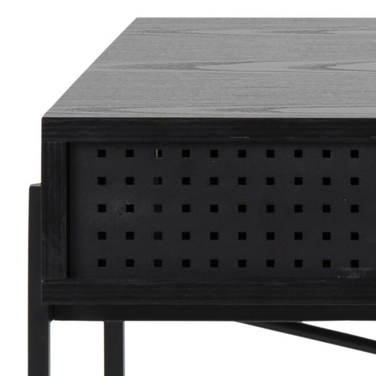 SCHREIBTISCH  in Schwarz  - Schwarz, KONVENTIONELL, Holzwerkstoff/Metall (110/50/75cm)