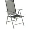 SKLOPIVA STOLICA ZA BAŠTU - crna, Dizajnerski, metal/tekstil (56/106/64cm) - Ambia Garden