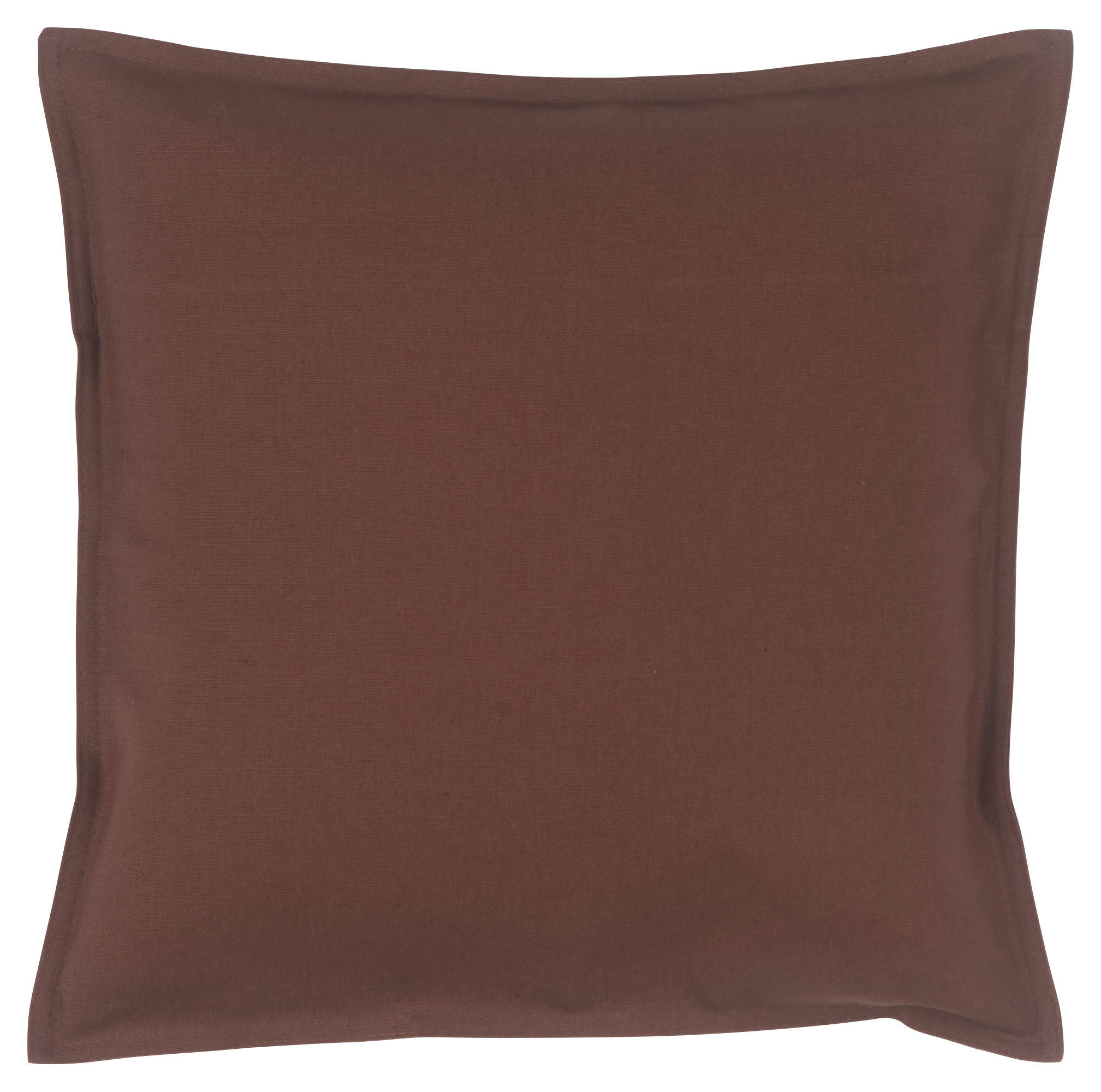 POTAH NA POLŠTÁŘ  40/40 cm - tmavě hnědá, Basics, textil (40/40cm) - Novel