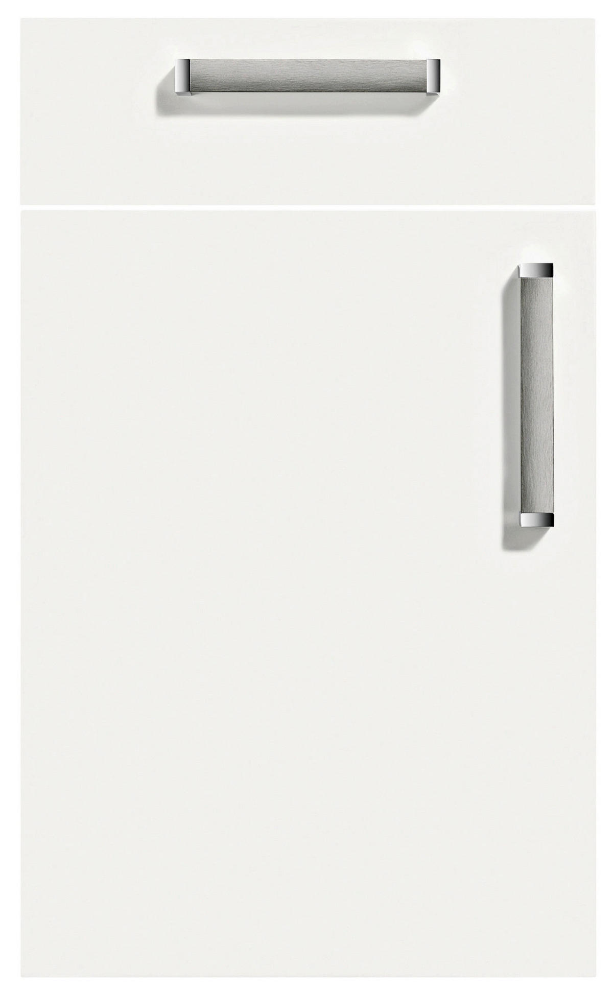 EINBAUKÜCHE   - Weiß/Grau, Design, Holzwerkstoff - Dieter Knoll
