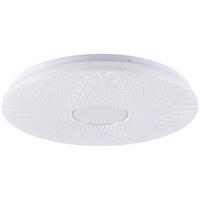 LED PLAFONJERA - bela, Lajfstajl, metal/plastika (48/6,5cm) - Novel