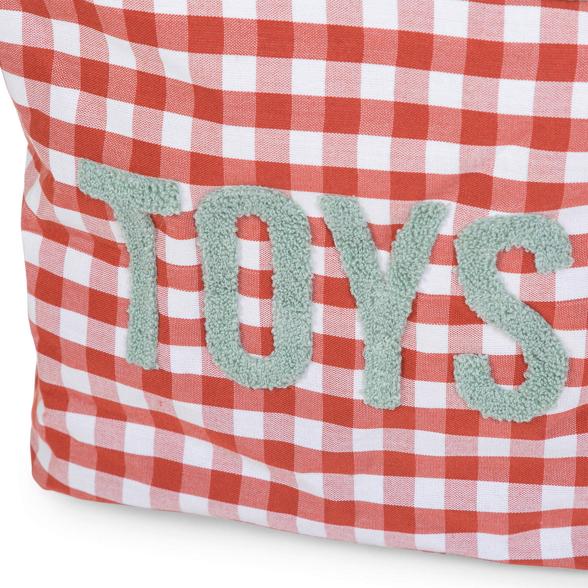 AUFBEWAHRUNGSBOX Vichy korb Terracotta  - Terracotta, KONVENTIONELL, Textil (30/30/30cm) - Childhome