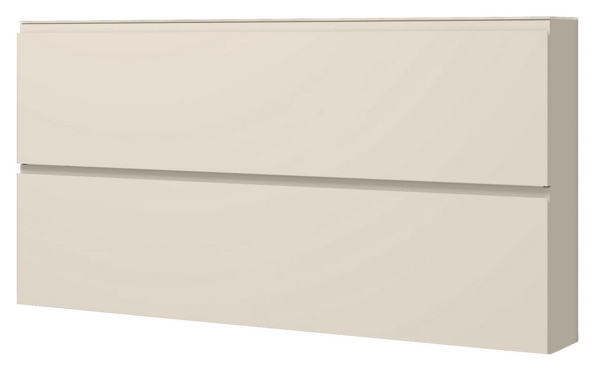 SCHUHKIPPER Gardasee  in 160/81/22 cm  - Sandfarben, Design, Glas/Holzwerkstoff (160/81/22cm) - Moderano