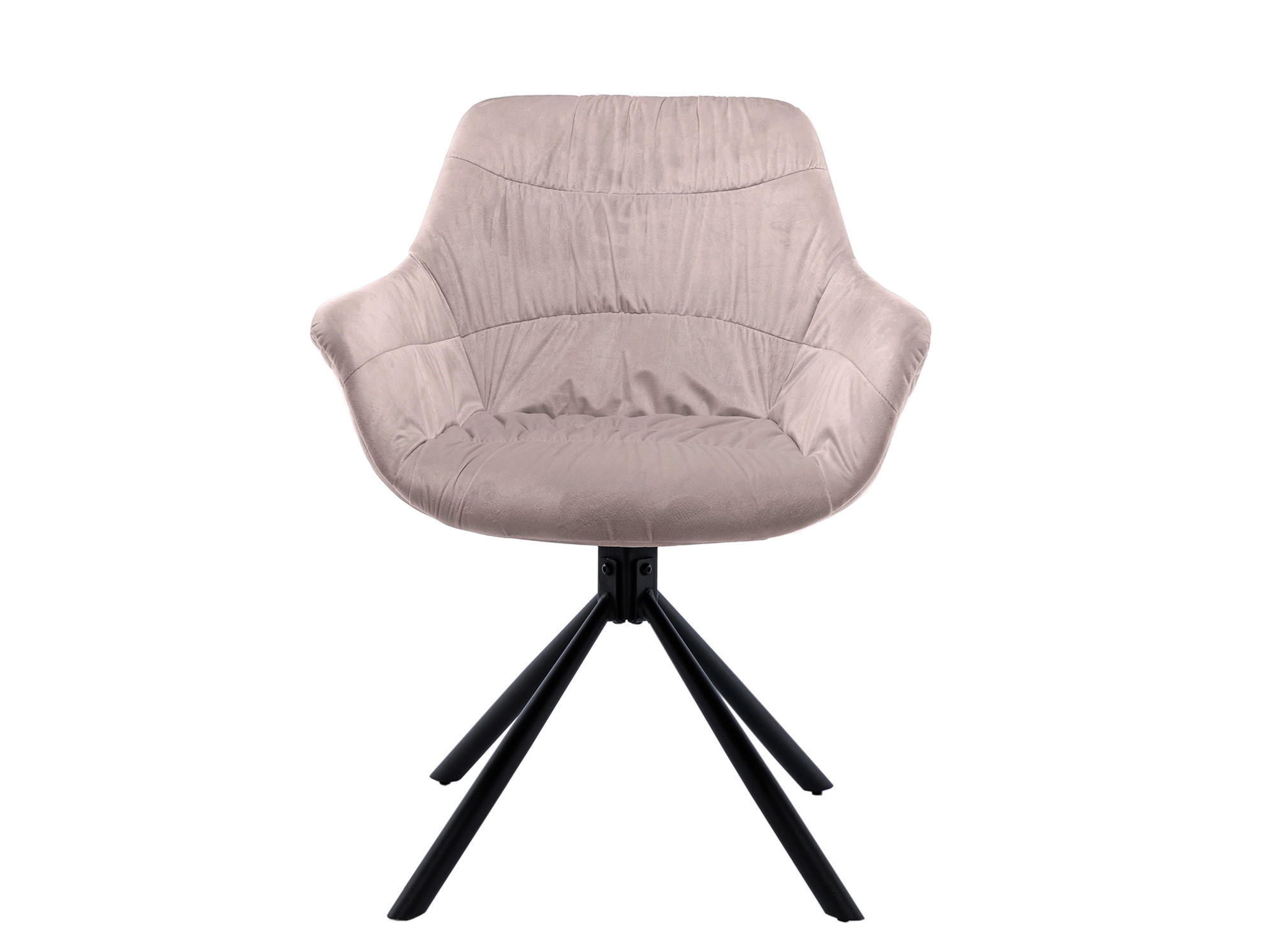 ARMLEHNSTUHL  in Samt  - Schwarz/Rosa, MODERN, Textil/Metall (64/82/63cm) - Livetastic
