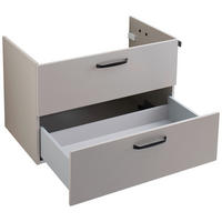 DONJI ELEMENT UGRADNOG LAVABO  kašmir  kašmir  - kašmir/crna, Moderno, metal/pločasti materijal (80/51,3/45cm) - Xora