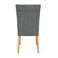 STUHL in Holz, Textil Dunkelgrau  - Dunkelgrau/Eichefarben, Natur, Holz/Textil (48/97/60,5cm) - Moderano