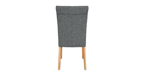 STUHL in Holz, Textil Dunkelgrau  - Dunkelgrau/Eichefarben, Natur, Holz/Textil (48/97/60,5cm) - Moderano