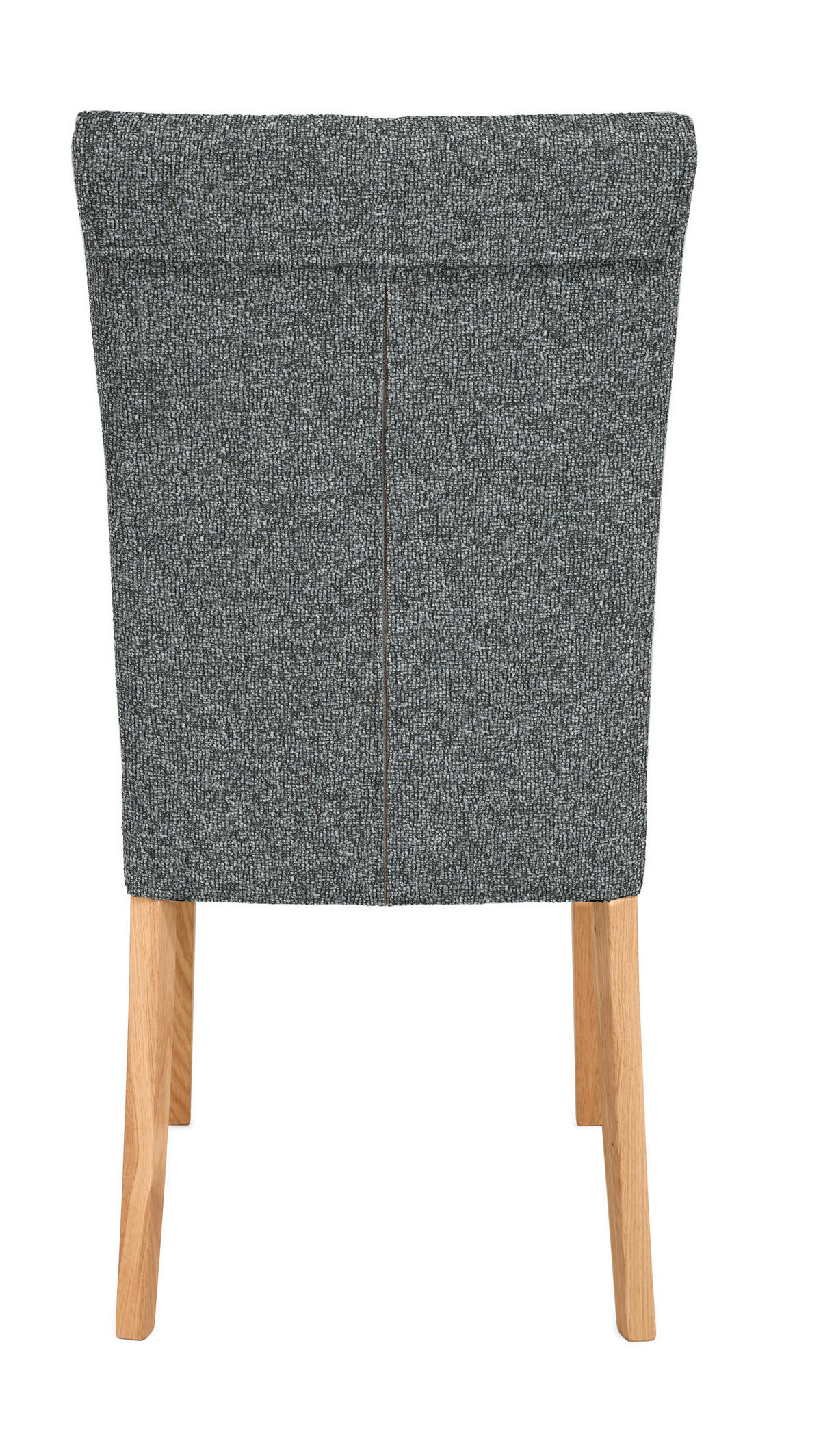STUHL  Typenauswahl Jacquard, Flachgewebe  Dunkelgrau  - Dunkelgrau/Eichefarben, Natur, Holz/Textil (48/97/60,5cm) - Moderano