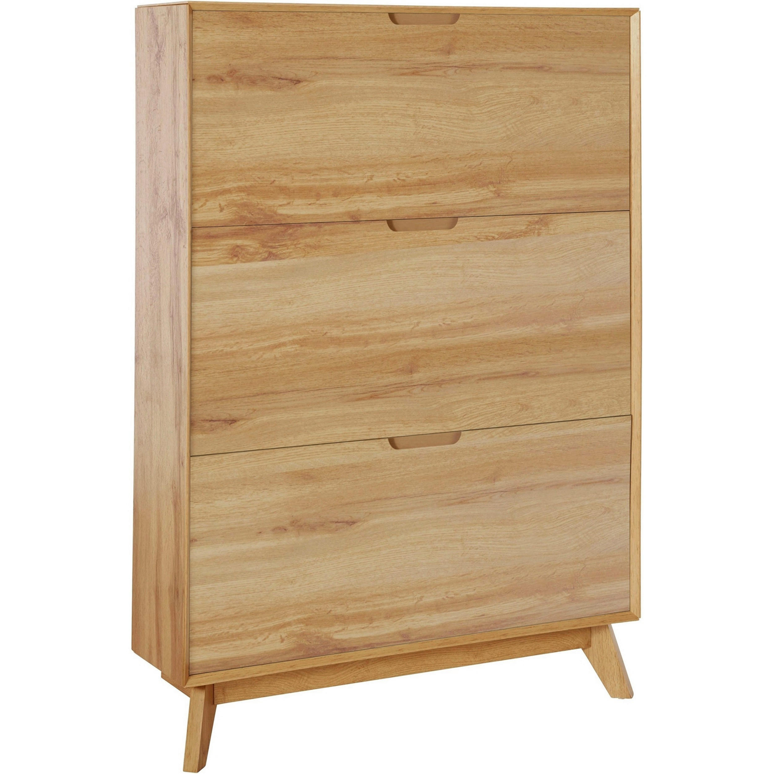 SCHUHSCHRANK Eiche Wotan  - Eiche Wotan, Design, Holzwerkstoff (89/125/24cm) - Livetastic