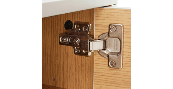 LOWBOARD  in 150/30/40 cm  - Eichefarben/Weiß, Design, Holzwerkstoff (150/30/40cm) - Xora