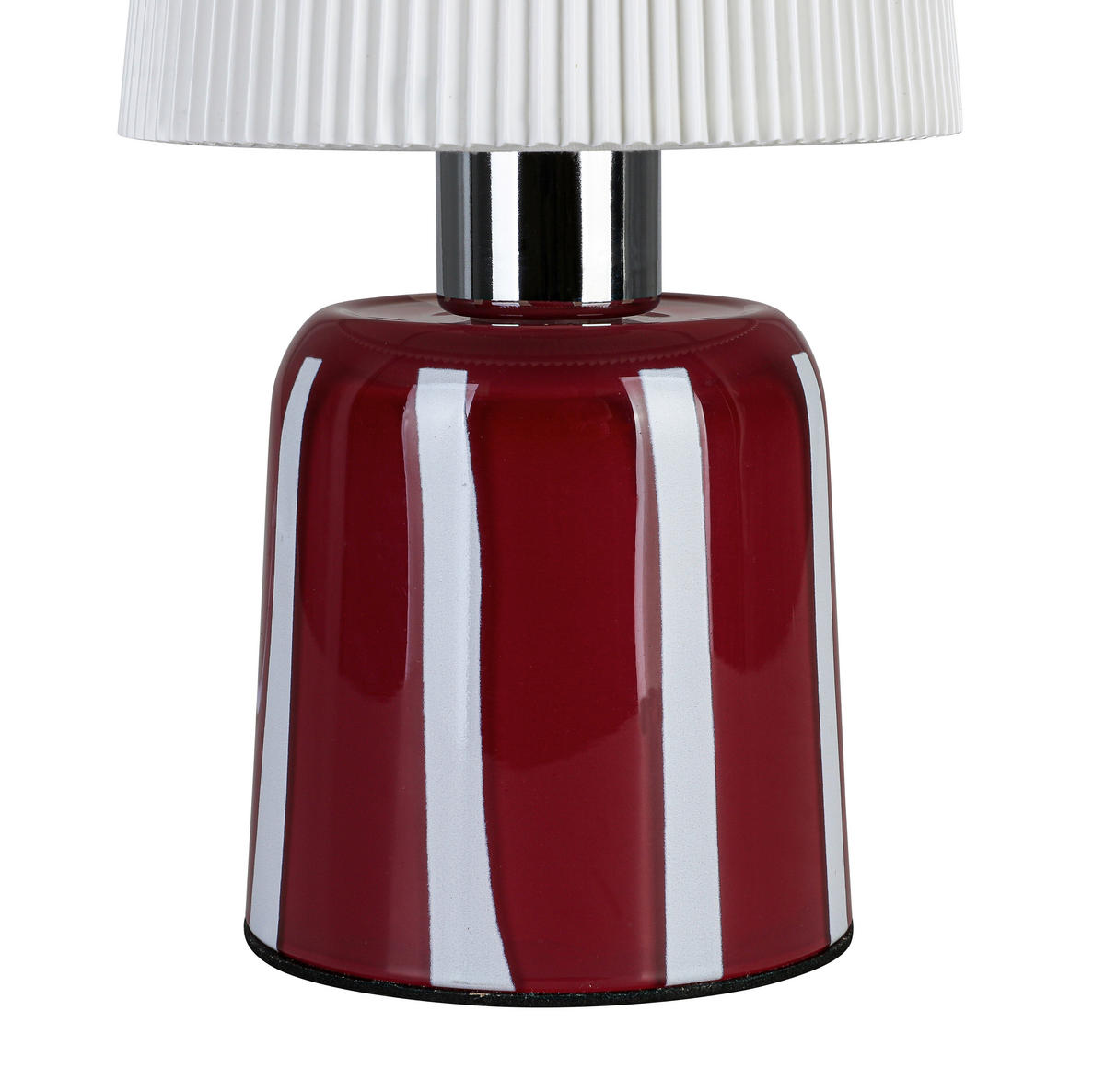 BORDSLAMPA 12/22 cm   - vit/röd, Lifestyle, metall/glas (12/22cm) - Novel