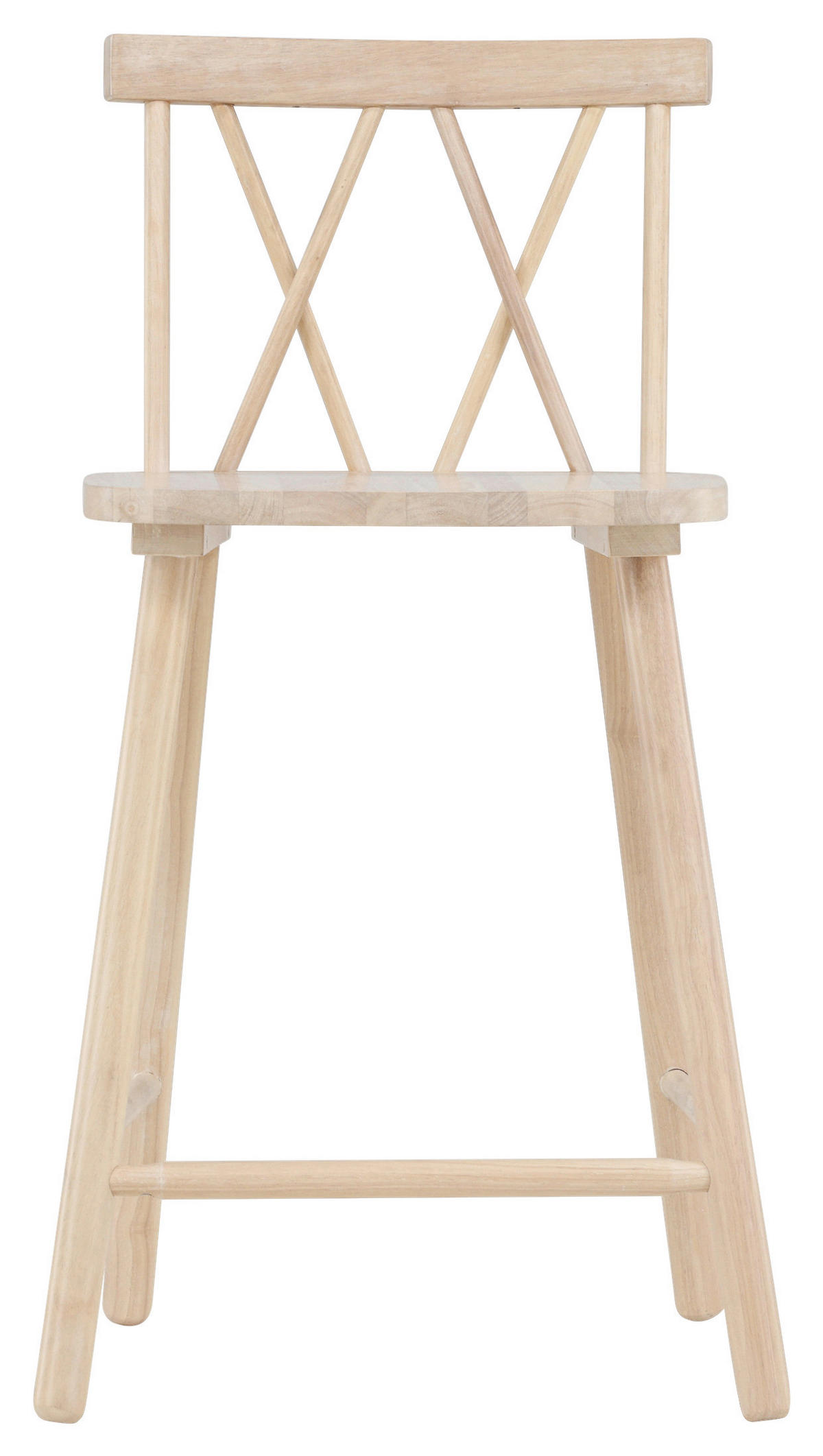 BARHOCKER-SET Weiß Kautschukholz abwischbar  - Weiß, Design, Holz (43/90/44cm) - Livetastic