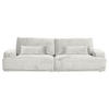 BIGSOFA Chenille Beige  - Beige/Schwarz, Konventionell, Kunststoff/Textil (282/73/115cm) - MID.YOU