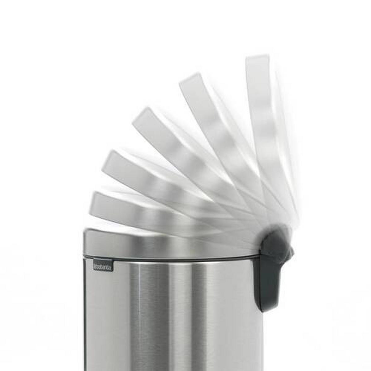 ABFALLEIMER NEW ICON 12 L  - Silberfarben, Basics, Kunststoff/Metall (25.1/41.1/33.8cm) - Brabantia