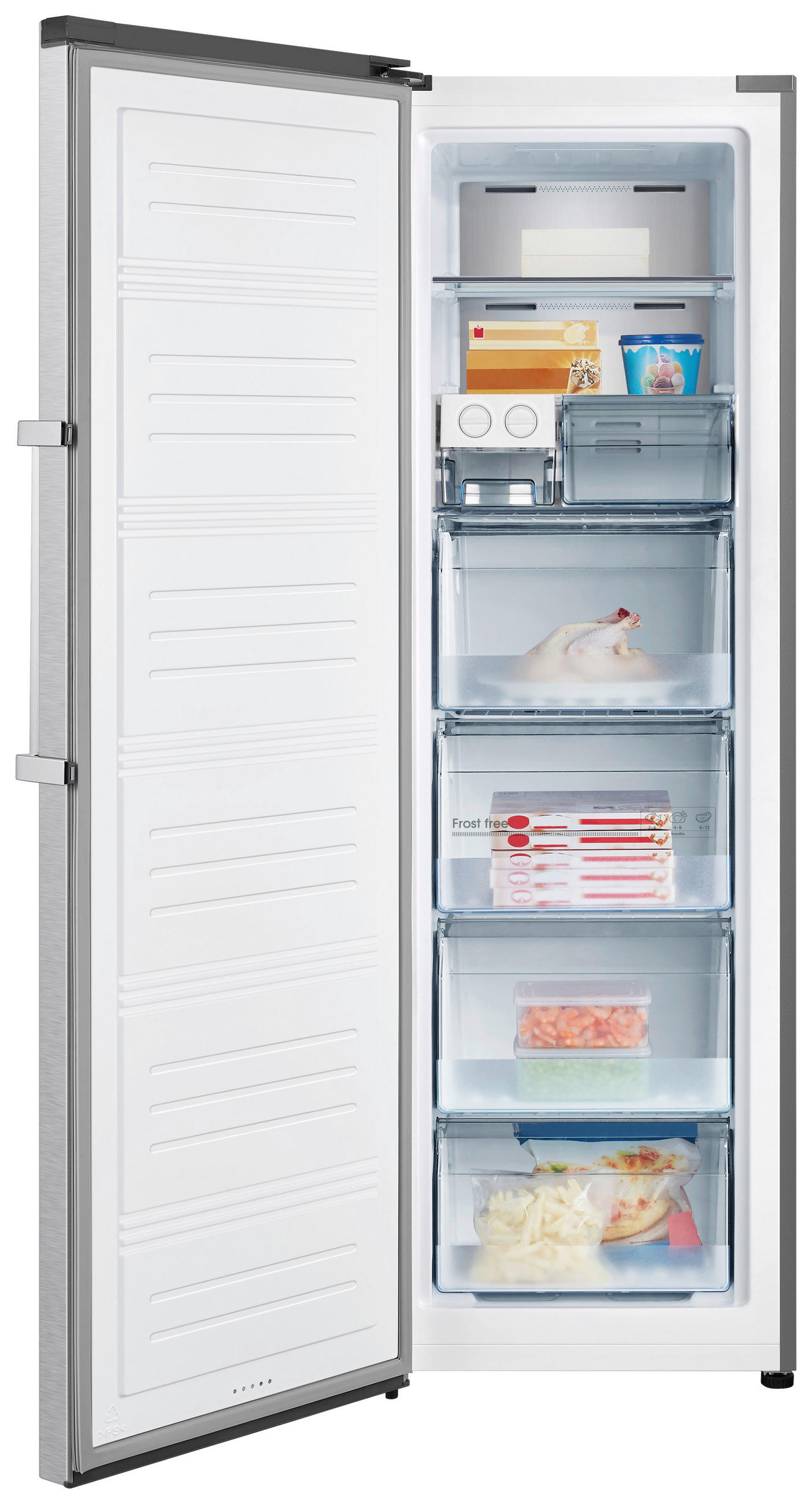 GEFRIERSCHRANK FV354N4BIE  - Weiß, MODERN, Kunststoff/Metall (59,5/185,5/65,1cm) - Hisense