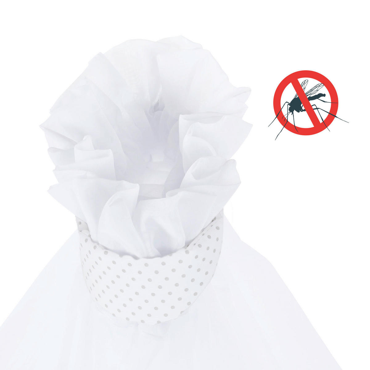 MOSKITONETZ  - Weiß, Basics, Textil (310/160/0,1cm) - Babybay