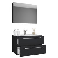 BADEZIMMER 3-teilig  in 60 cm  - Weiss/Alufarben, Modern, Keramik/Holzwerkstoff (60cm) - MID.YOU