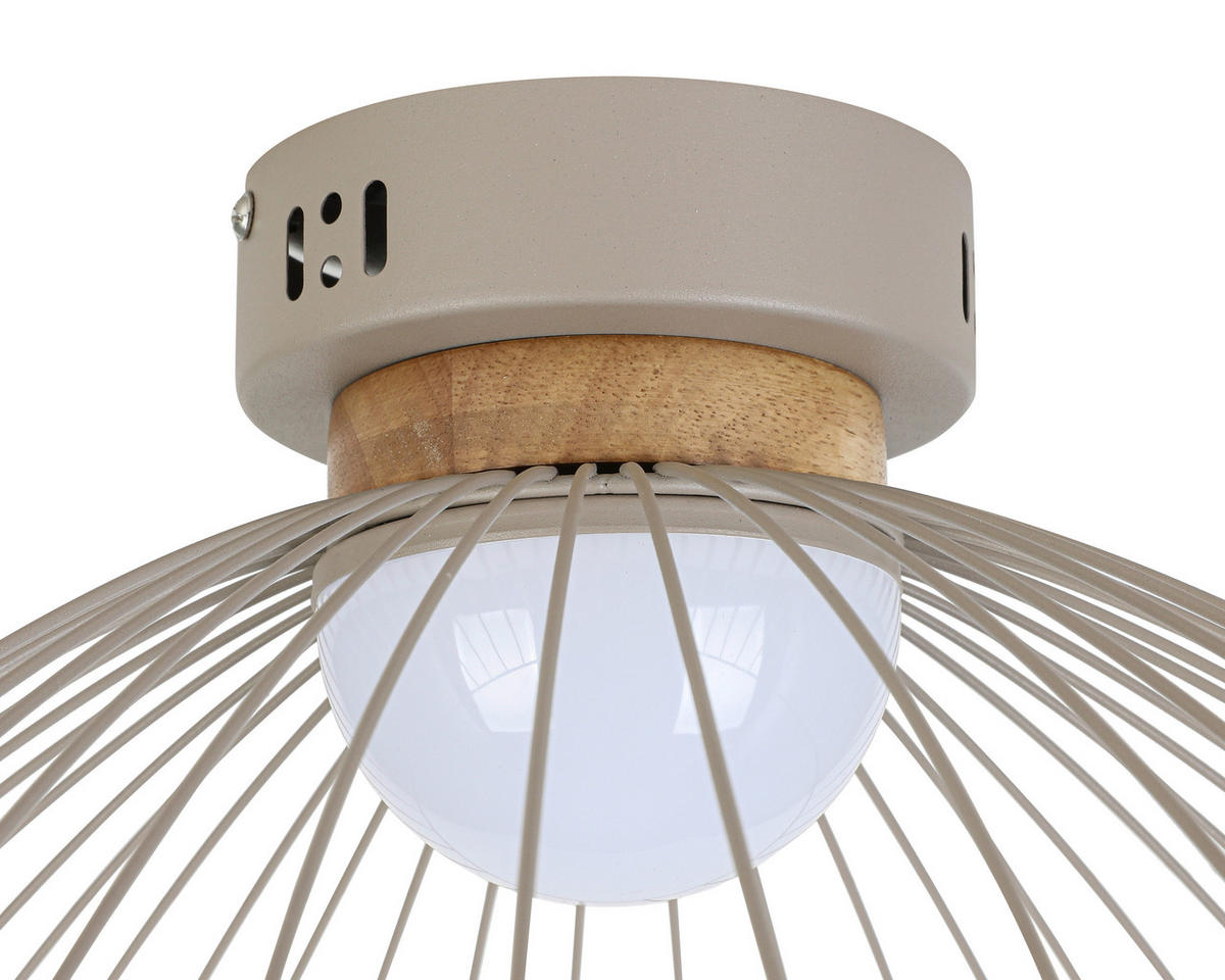 DECKENLEUCHTE 45/43/22,5 cm  - Sandfarben/Naturfarben, Trend, Holz/Kunststoff (45/43/22,5cm) - Collett's Monde