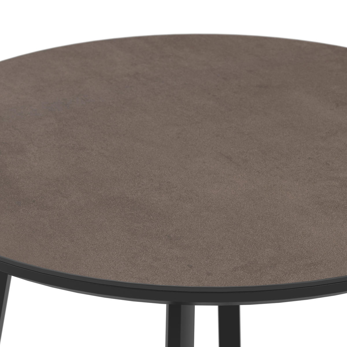 GARTENTISCH 90/90/75 cm Metall, Glas, Keramik rund  - Anthrazit, Design, Glas/Keramik (90/90/75cm) - Ambia Garden