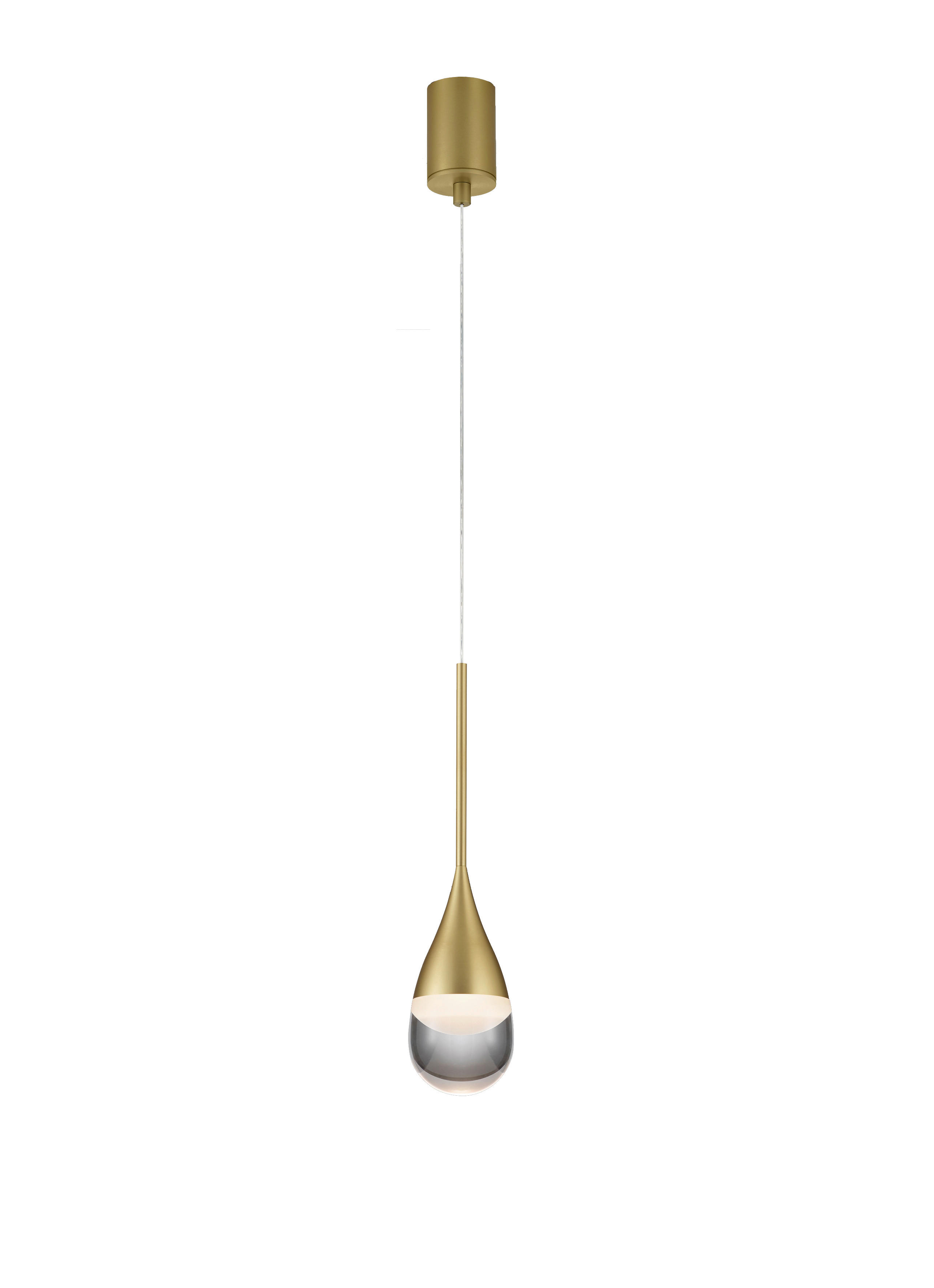 LED-PENDELLEUCHTE 8/200 cm  - Goldfarben, KONVENTIONELL, Metall (8/200cm) - Helestra