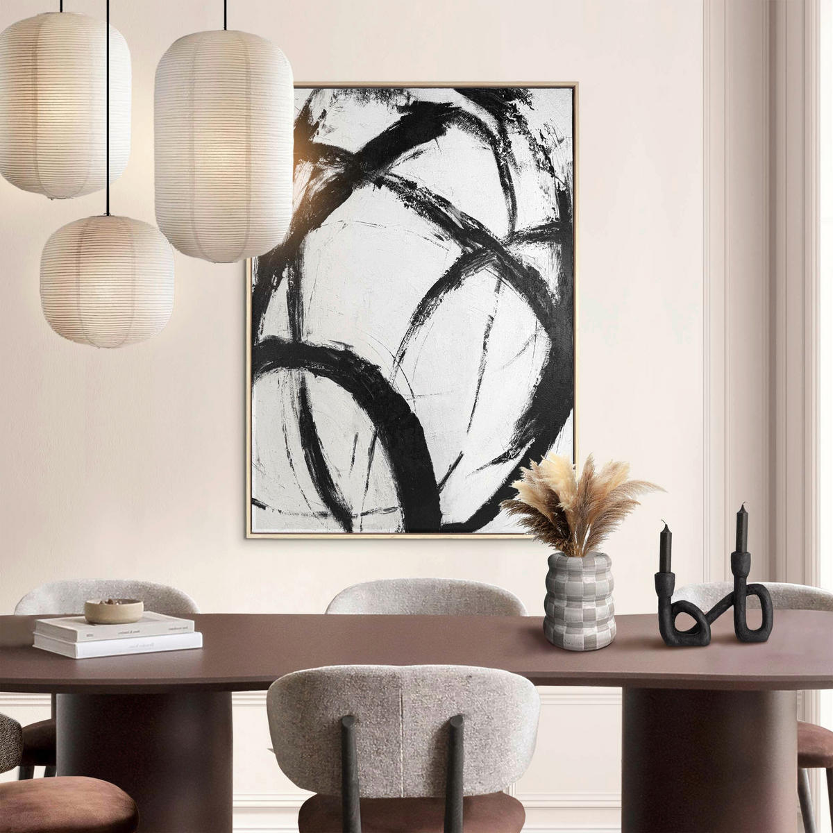 LEINWANDBILD Abstraktes Weiß  - Weiß, Design, Holzwerkstoff (78/100cm) - Reinders!