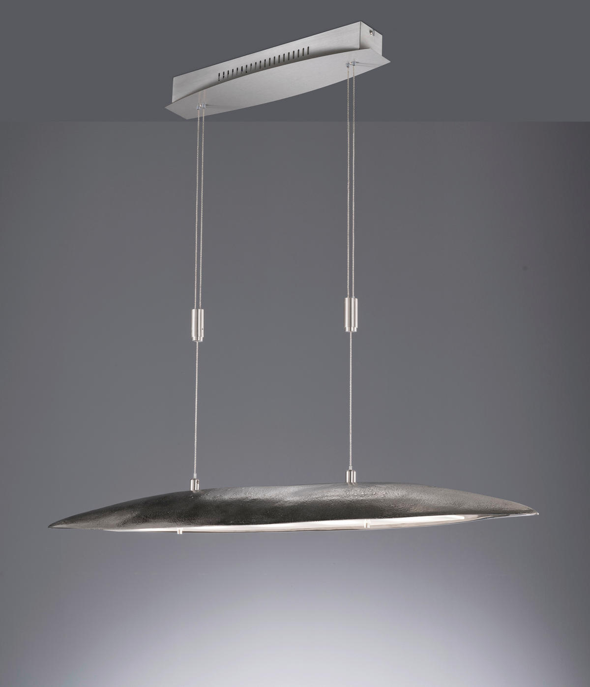 LED-HÄNGLAMPA Colmar 98/20/101-161 cm  - nickelfärgad, Design, metall (98/20/101-161cm) - Fischer & Honsel