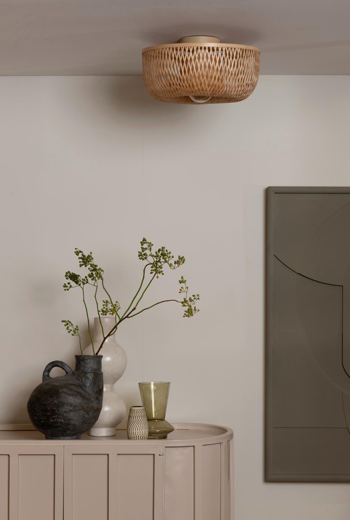 TAKLAMPA Good & Mojo 35/15 cm  - naturfärgad, Basics, naturmaterial (35/15cm) - Good & Mojo