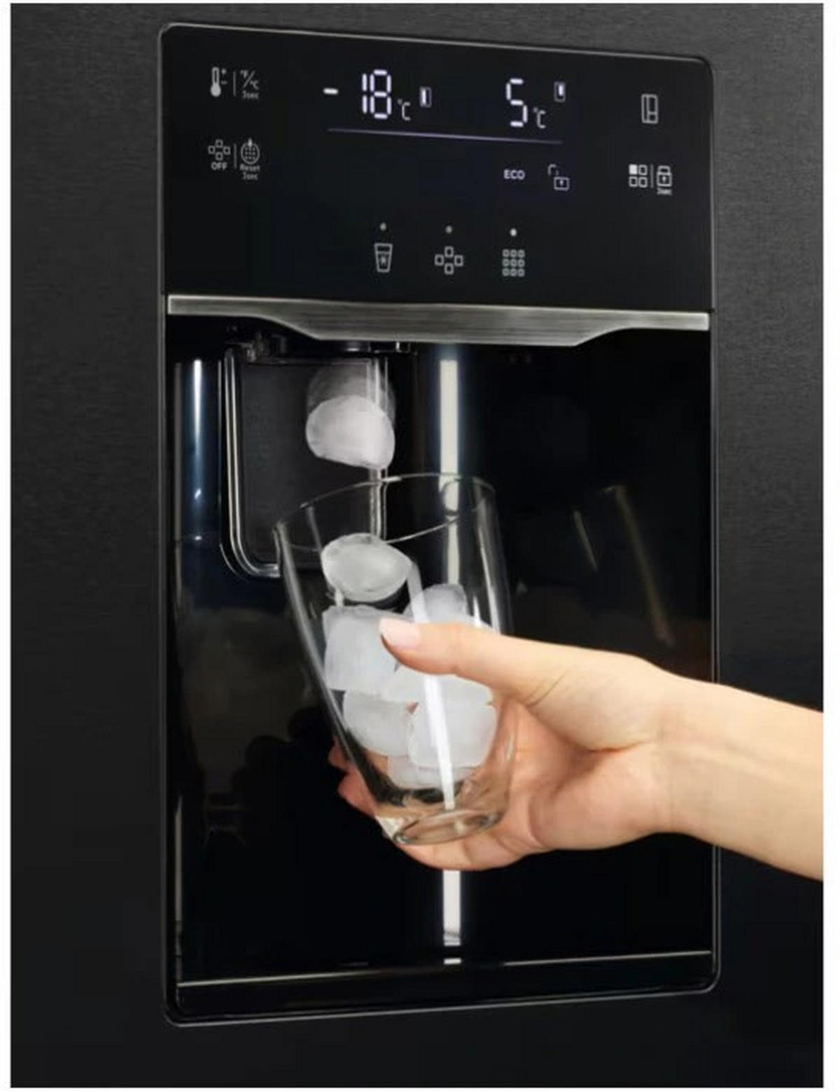 SIDE-BY-SIDE 91/177/73 cm ORX9V351DB  - Schwarz, Basics, Metall (91/177/73cm) - AEG