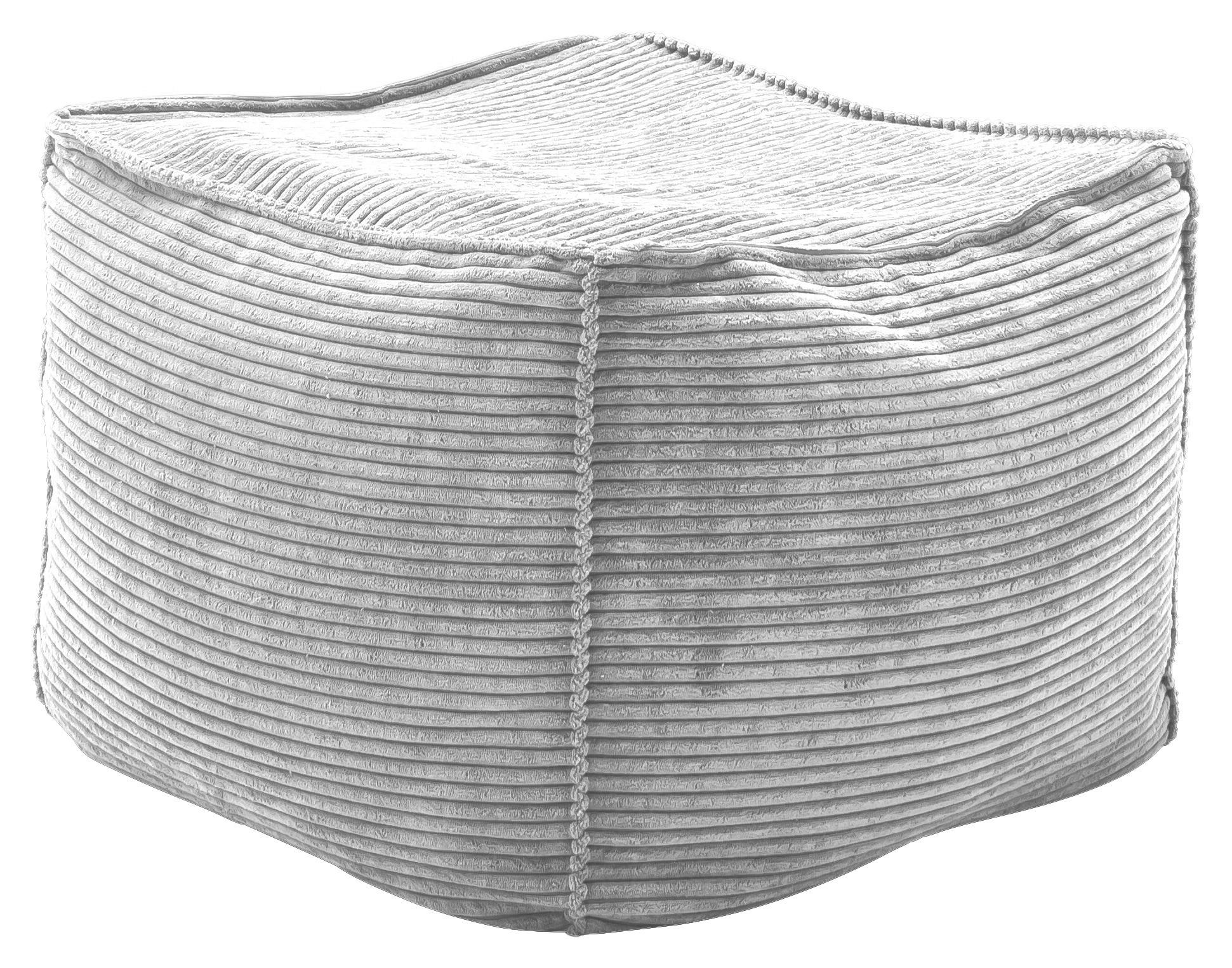 HOCKER in Textil Grau  - Grau, Design, Textil (66/40/66cm) - Lomoco