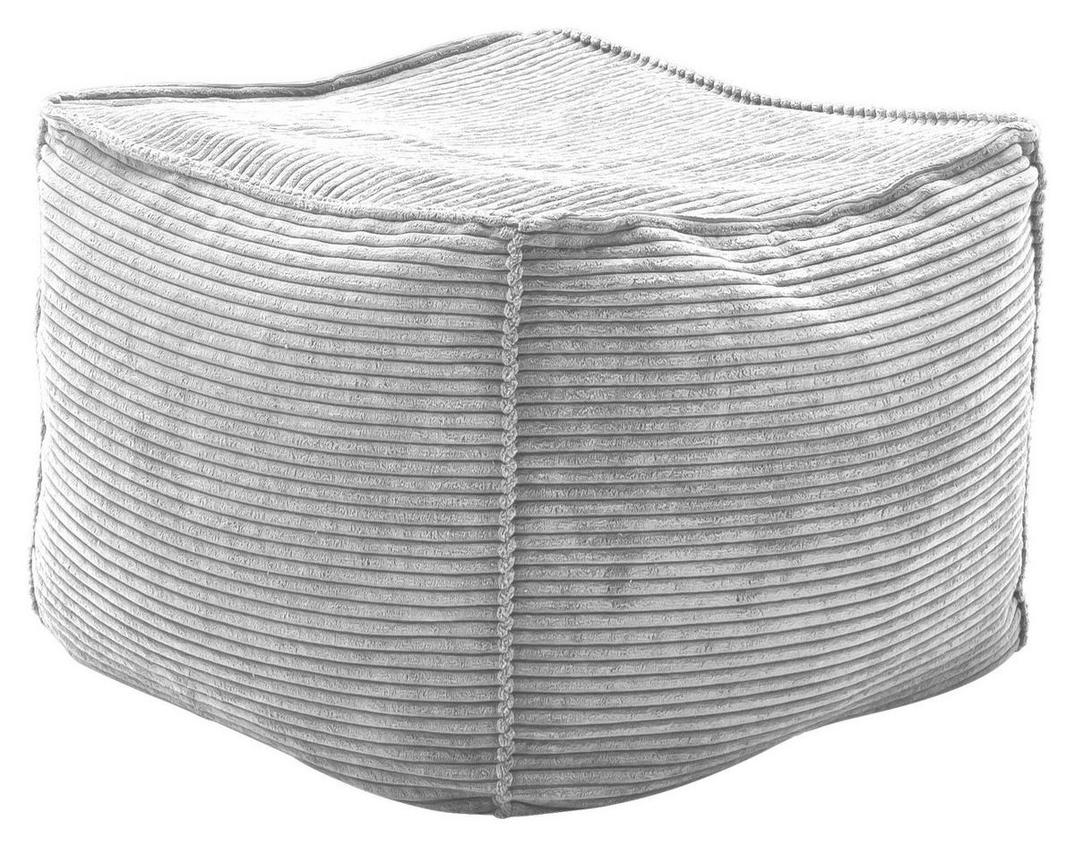 HOCKER in Textil Grau  - Grau, Design, Textil (66/40/66cm) - Lomoco