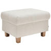 HOCKER Samt Creme  - Creme/Naturfarben, Design, Holz/Textil (71/46/57cm) - Venda