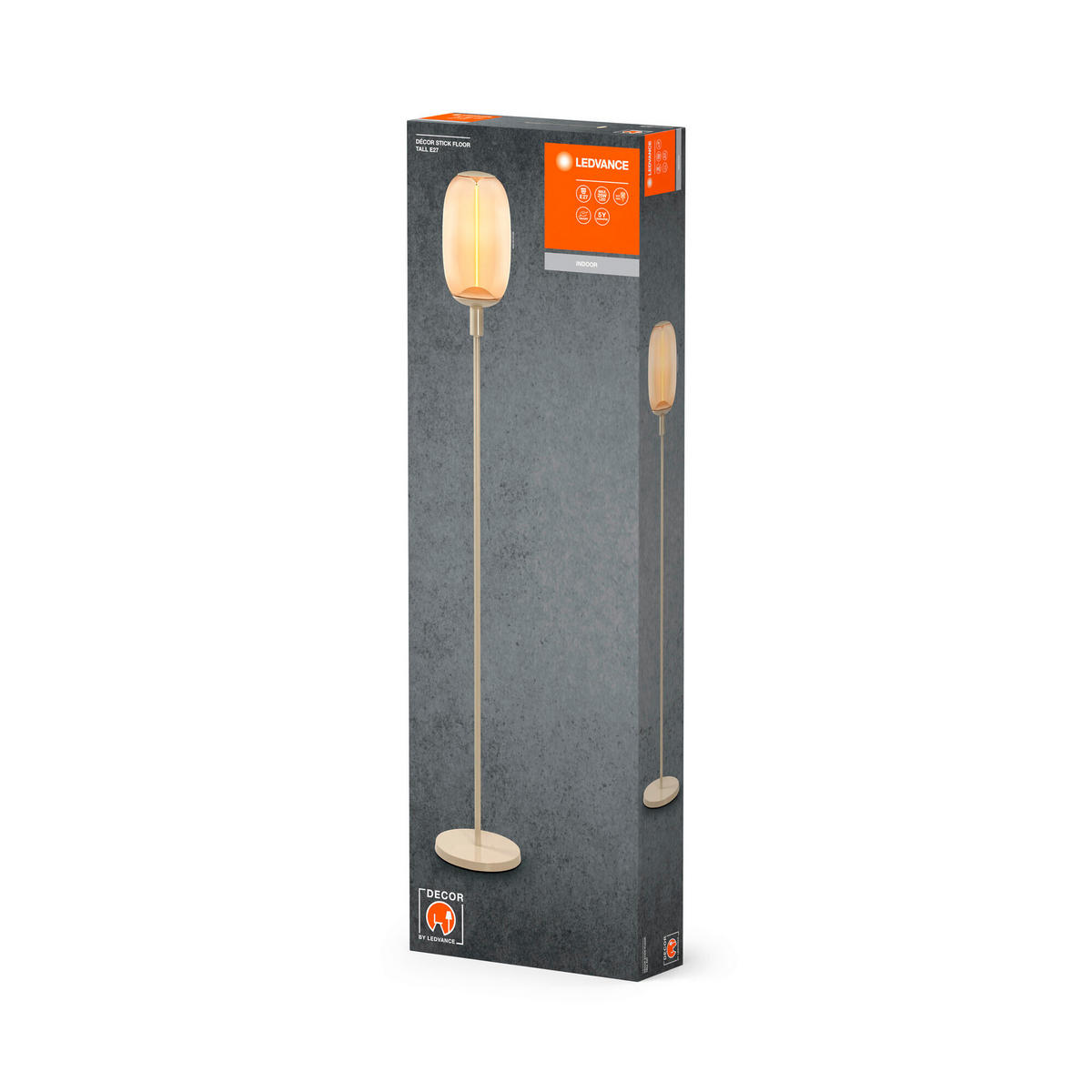 LEUCHTENFUß Decor Stick Floor 26/146 cm   - Beige, Basics, Metall (26/146cm) - Ledvance