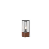 AUßENSTEHLEUCHTE Garonne   - Anthrazit, Natur, Holz/Metall (14/40/14cm) - Trio Leuchten