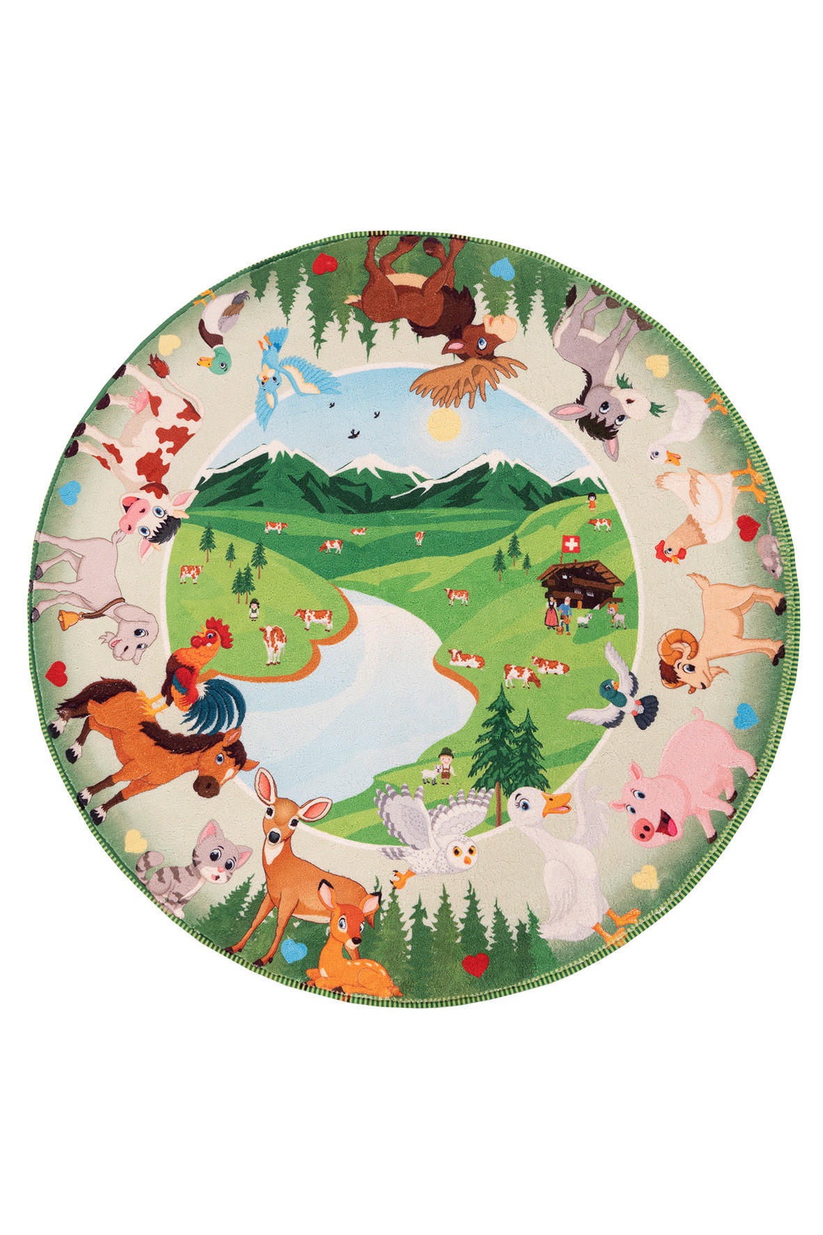 KINDERTEPPICH 80 cm  - Multicolor, Trend, Textil (80cm) - Obsession