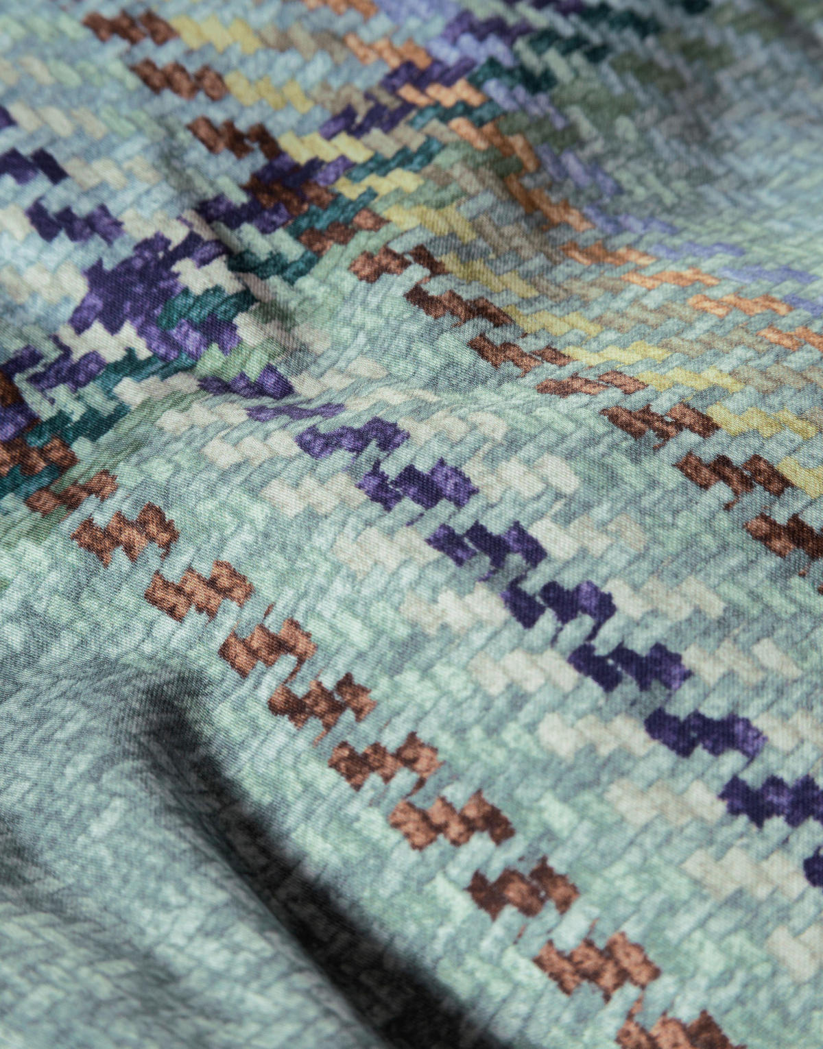 BETTWÄSCHE Meau 155/220 cm  - Grün, KONVENTIONELL, Textil (155/220cm) - Essenza