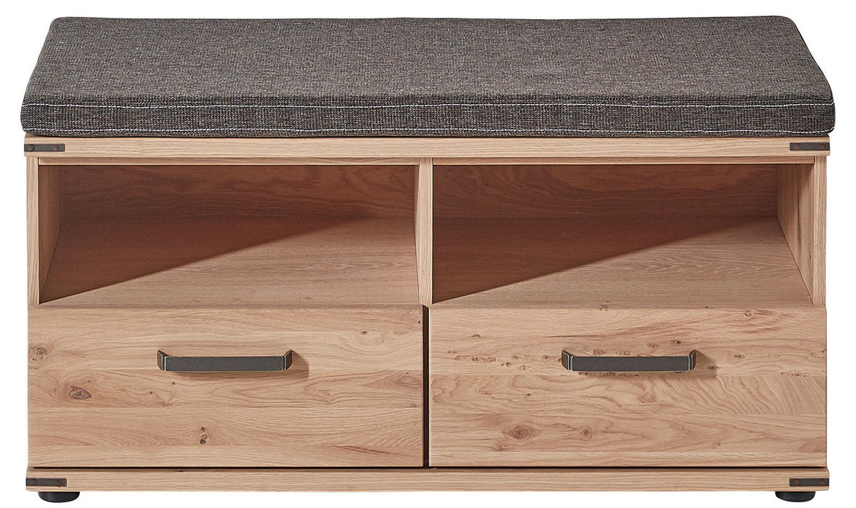 GARDEROBE  in 265/205/41 cm  - Eichefarben, Natur, Holz/Textil (265/205/41cm) - Linea Natura