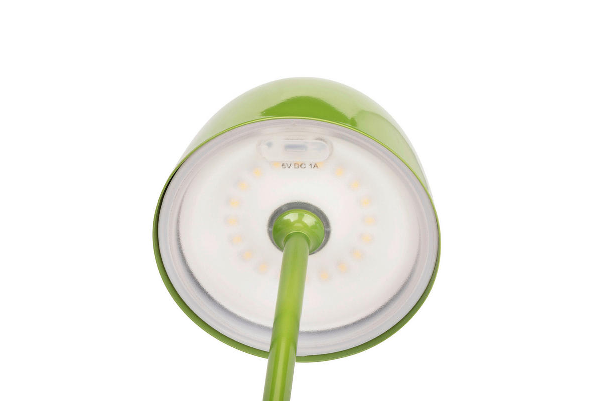 STOLNÍ LAMPA NA BATERIE 11/34,6 cm - zelená, Trend, kov (11/34,6cm) - Novel