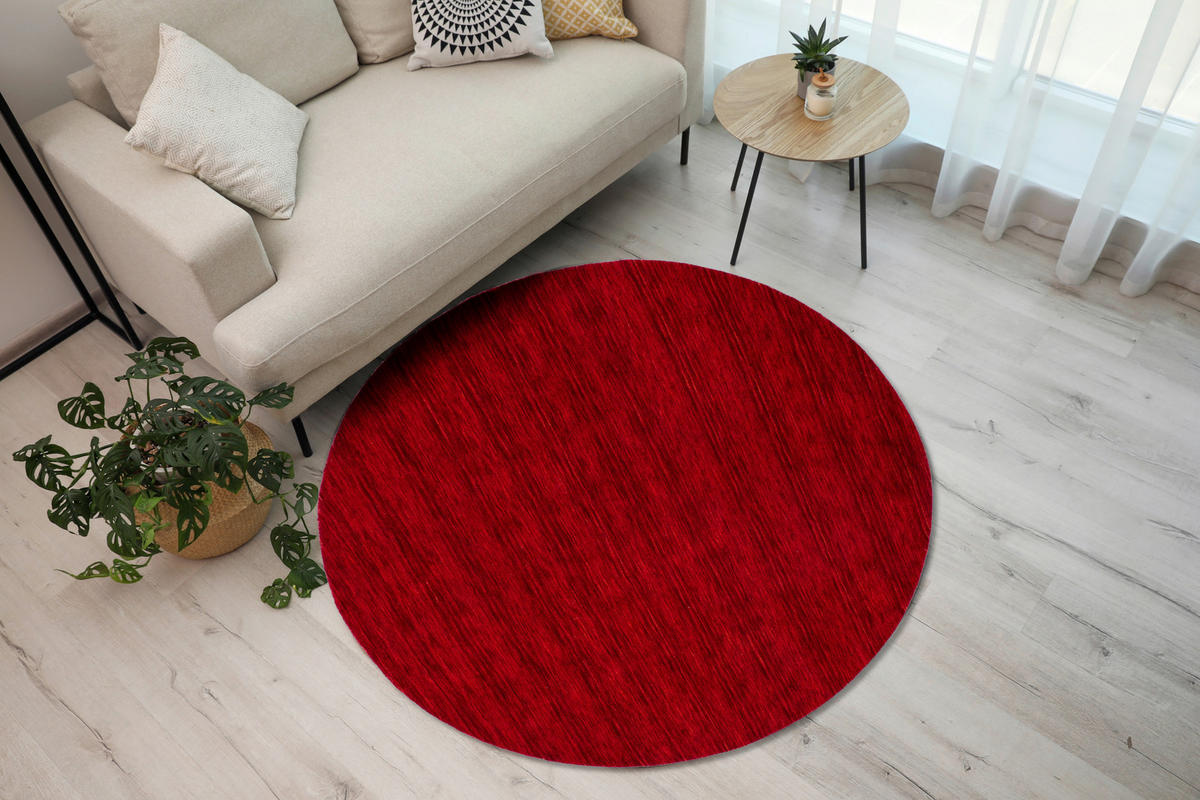 WOLLTEPPICH 150 cm Katalog 01/2021 Indien Rot, Dunkelrot, Hellrot, Weinrot  - Hellrot/Rot, KONVENTIONELL, Textil (150cm) - Cazaris